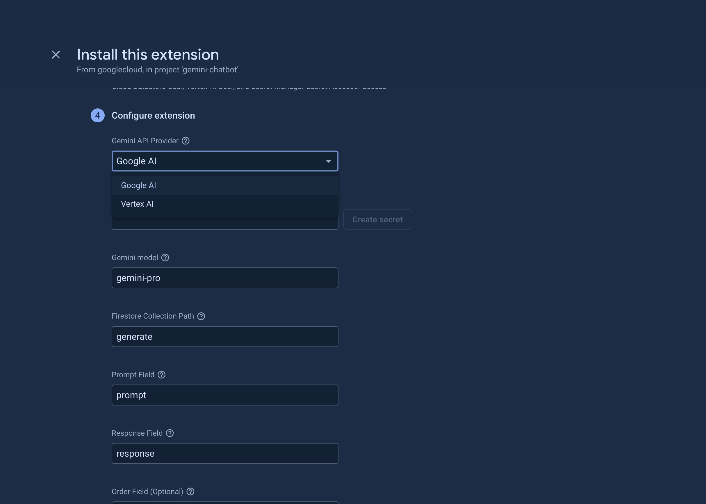 Setup guide for Chatbot with Gemini - 5